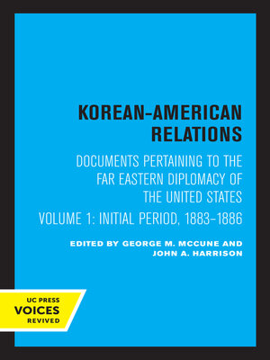 cover image of Korean-American Relations